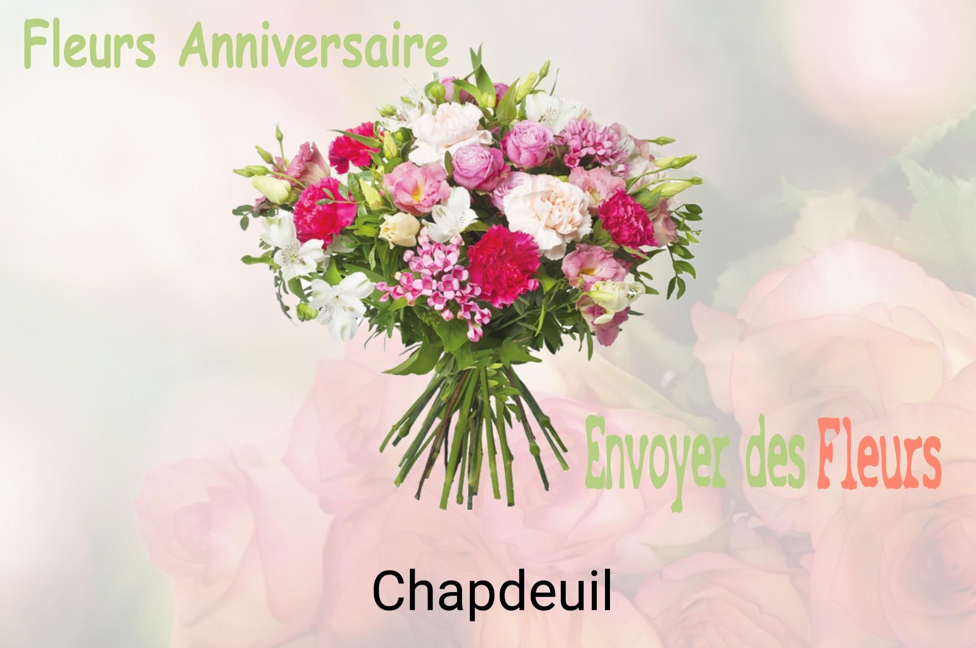 Bouquet de fleurs d’anniversaire livré à Chapdeuil