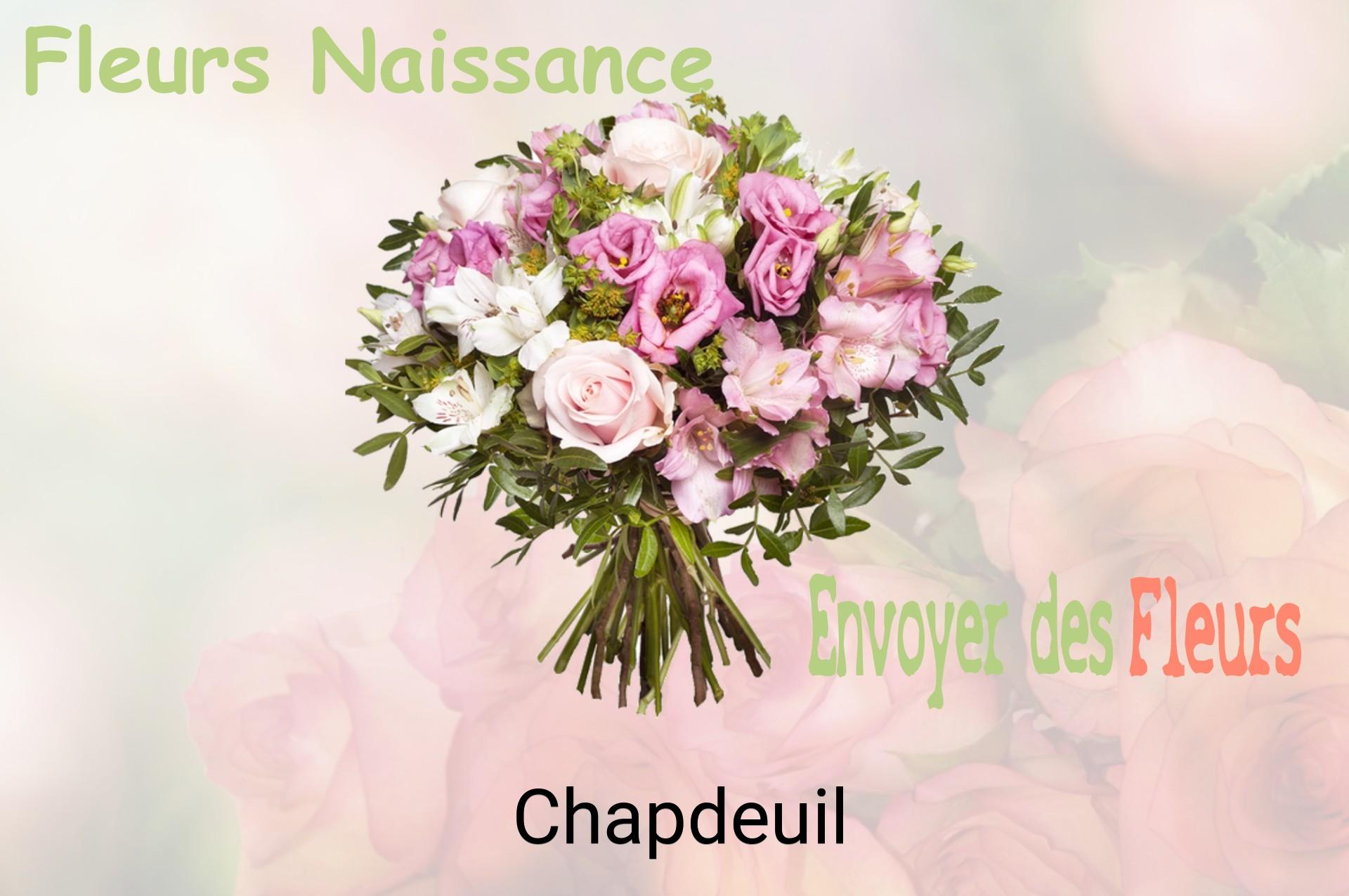 Bouquet de fleurs de naissance livré à Chapdeuil